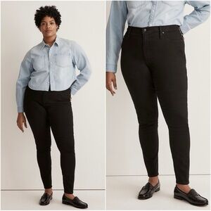 Madewell Jeans 10" High-Rise Skinny Stretch Black 32 NWT New